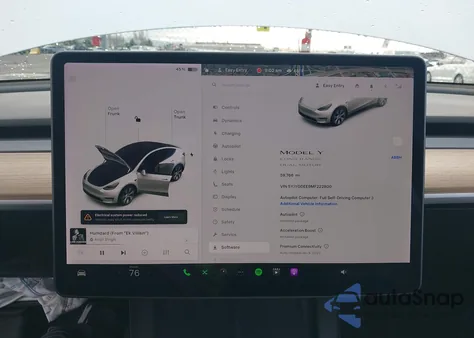 2021 Tesla Model Y Long Range Dual Motor All-Wheel Drive from USA, damaged, VIN 5YJYGDEEMF2228009
